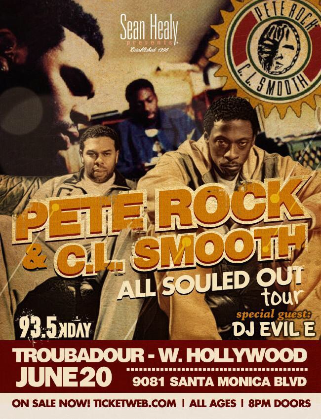 Pete rock troubadour 2016