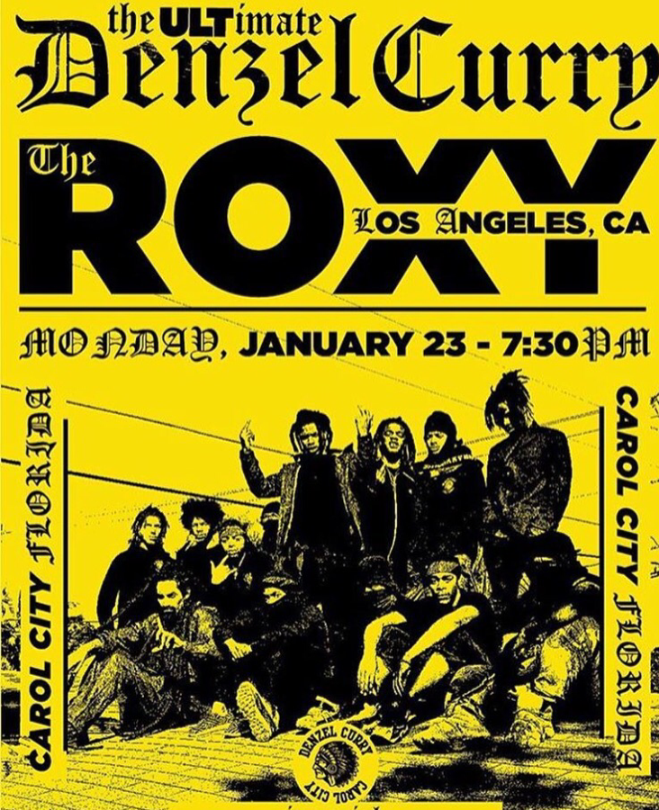 denzel curry The Roxy 2016