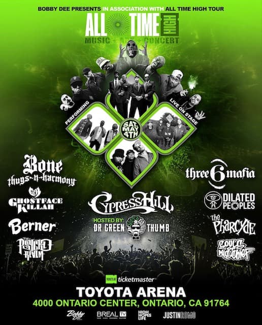 ALL TIME HIGH! CYPRESS HILL- BONE THUGS N HARMONY-THREE 6 MAFIA + More!⁣ || Toyota Arena⁣, Ontario
