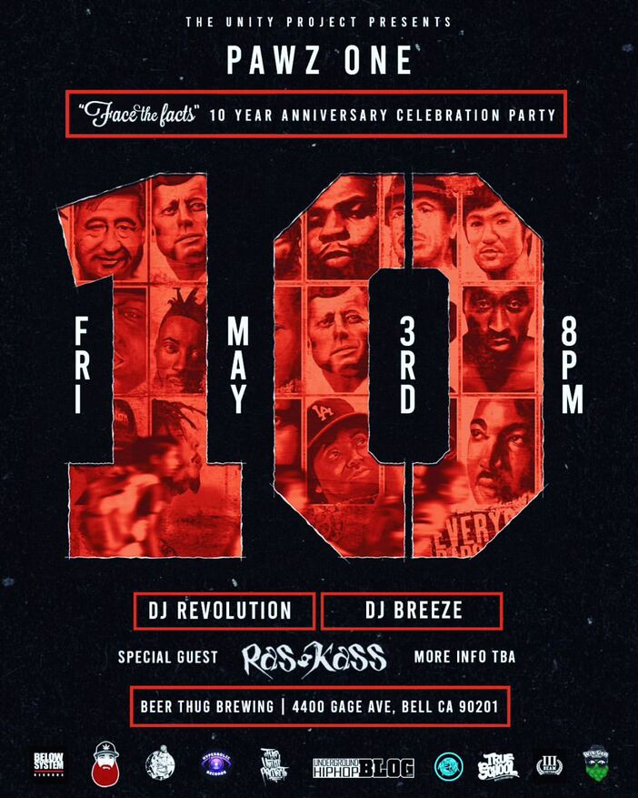 Pawz One “Face The Facts” 10 Year Anniversary Celebration Party