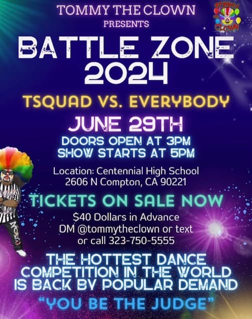 tommy the clown battle zone 2024-2