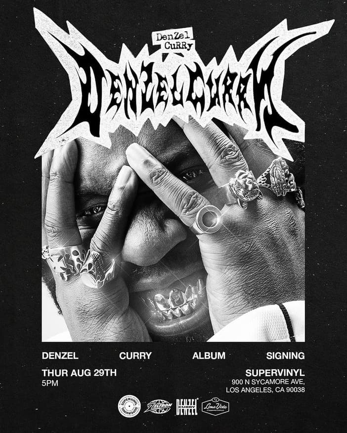 Denzel Curry Signing at Supervinyl, Los Angeles