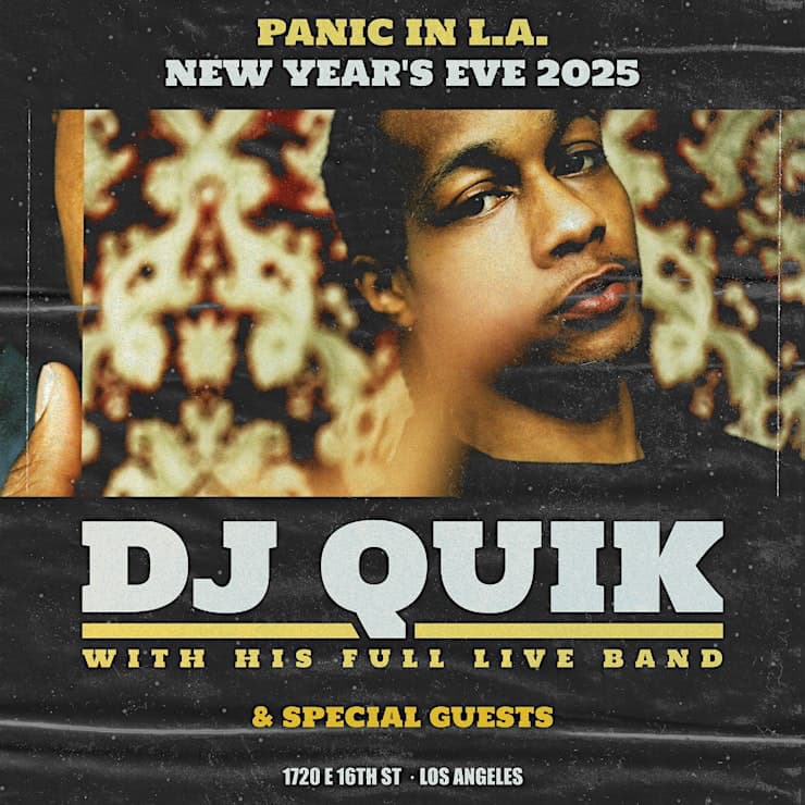 DJ Quik w/ Full Live Band at Panic in L.A. NEW YEARS EVE at 1720, Los Angeles