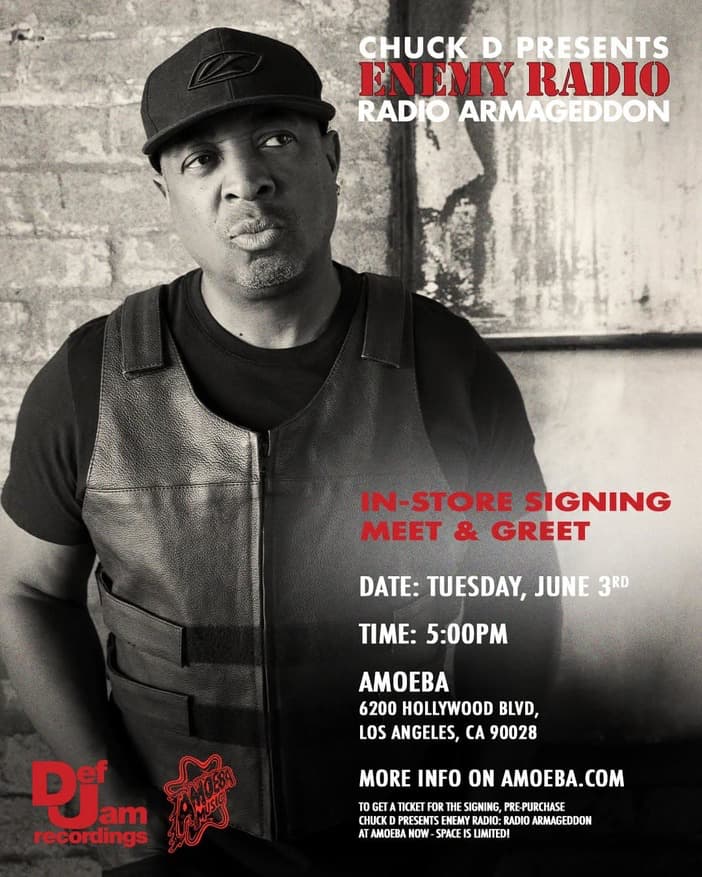 Chuck D Signing at Amoeba Hollywood in Hollywood