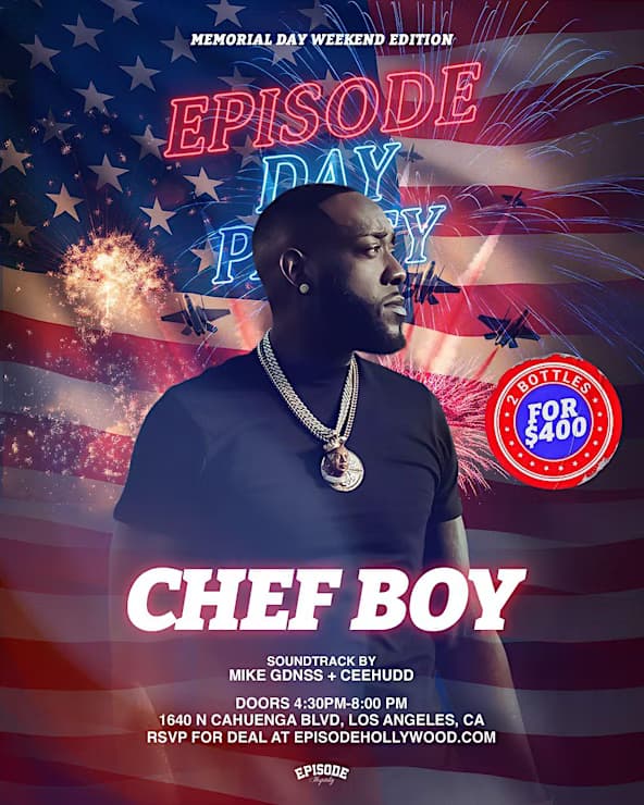 Memorial Day Weekend – Day Party – Episode Fridays Hollywood