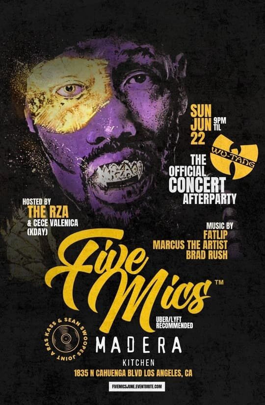 Five Mics Hip Hop Lounge Official WUTANG Concert After Party